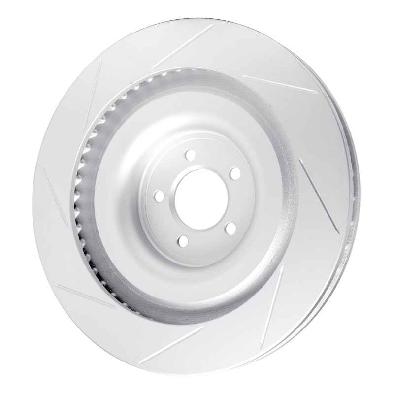 Jaguar XKR Brake Rotor (1) - Left Front - R1 Concepts - GeoSPEC Slotted - `08-`09